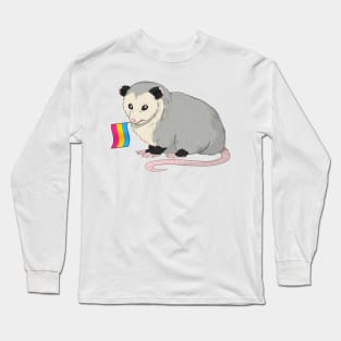 Pansexual Pride Opossum Long Sleeve T-Shirt